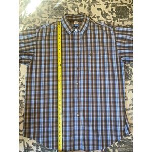 Cody James brown plaid Mens shirt sleeve‎ shirt XL